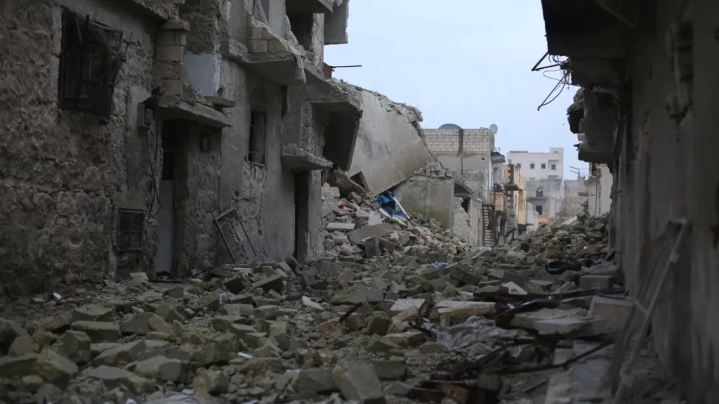 Ostřelované Aleppo