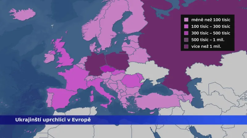 Ukrajinští uprchlíci v Evropě