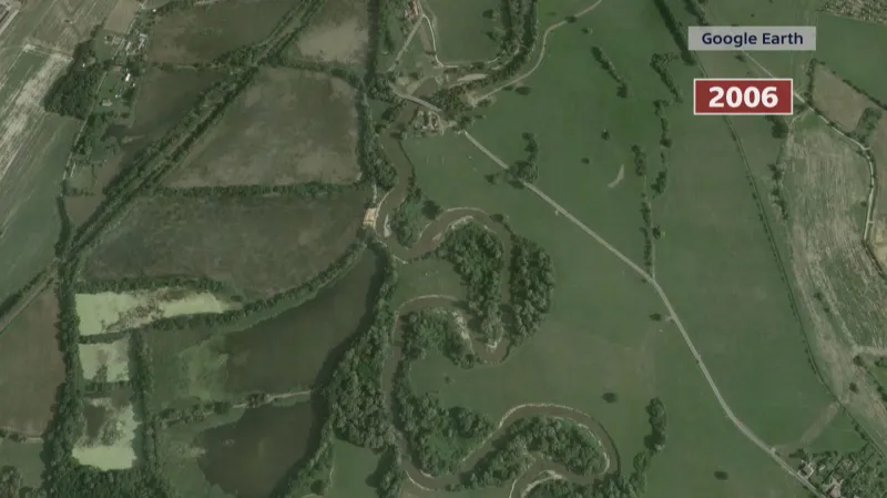 Proměňující se meandry Odry