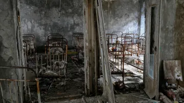 Ruiny Pripjatě v současné době