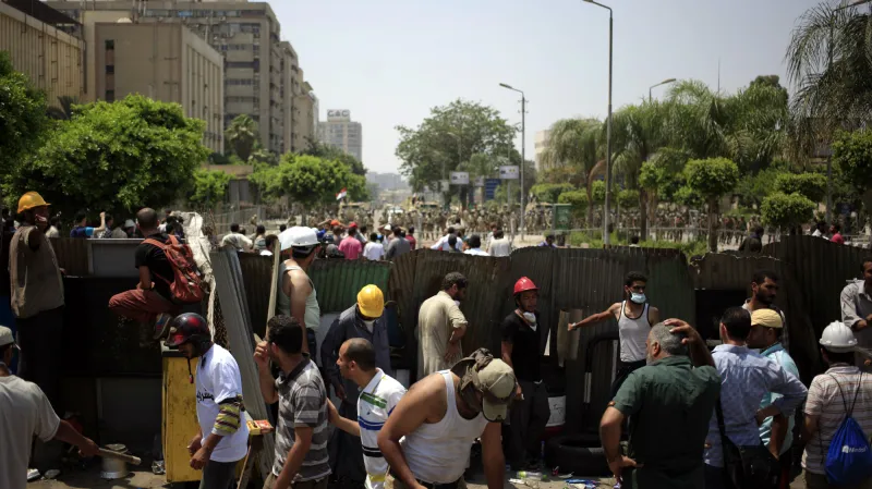 Příznivci svrženého prezidenta Mursího