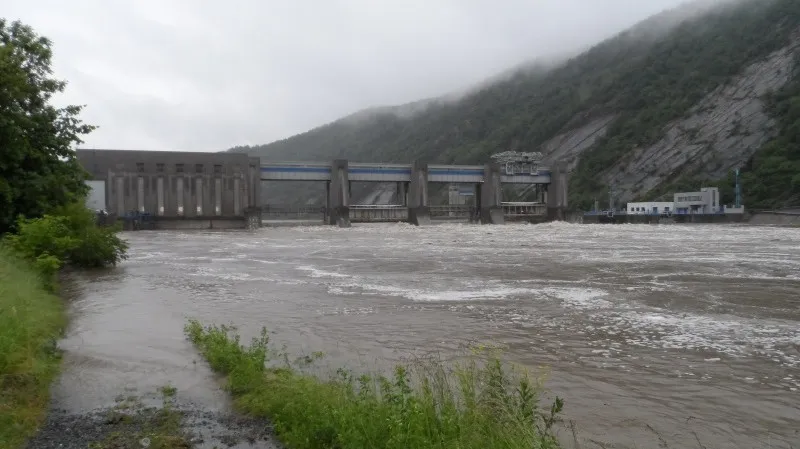 Vrané, pohled na přehradu