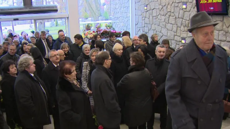 Pohřeb soudce Jiřího Bernáta