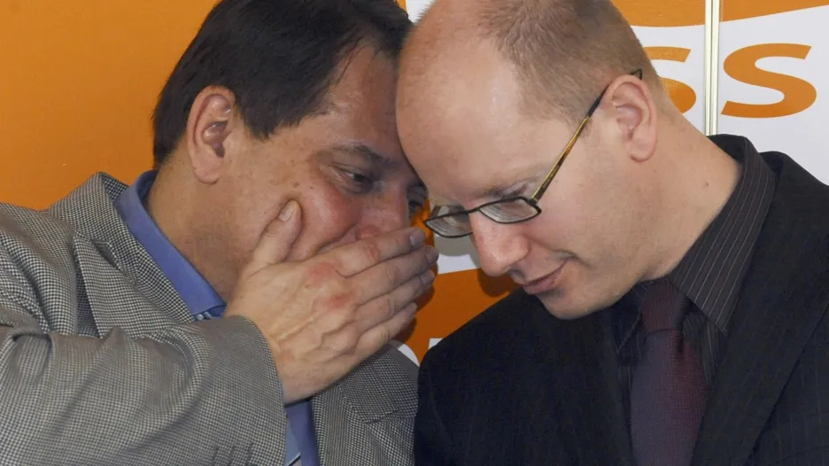 Jiří Paroubek a Bohuslav Sobotka