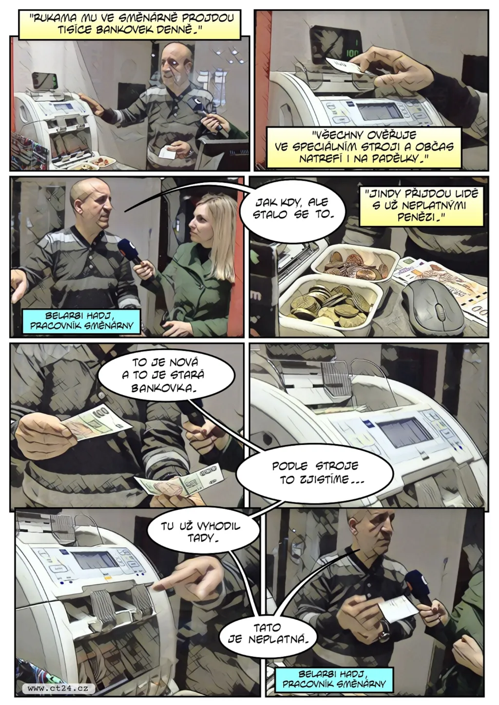 Vzrostl počet padělaných mincí a bankovek