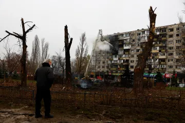 Kyjev po ruském útoku hlásí dvě oběti, stovky tisíc lidí byly ráno bez elektřiny