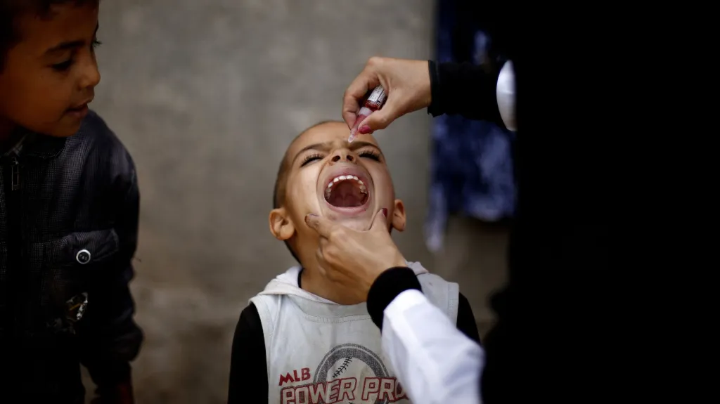 Očkování dětí v Jemenu