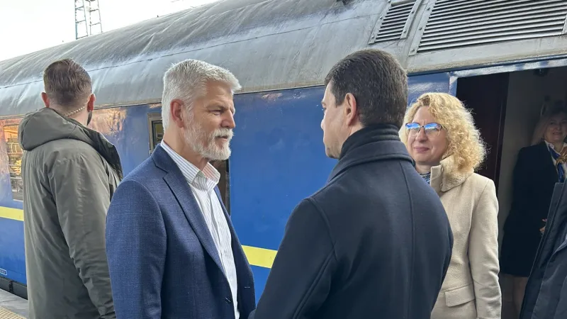 Prezident Petr Pavel dorazil do Kyjeva