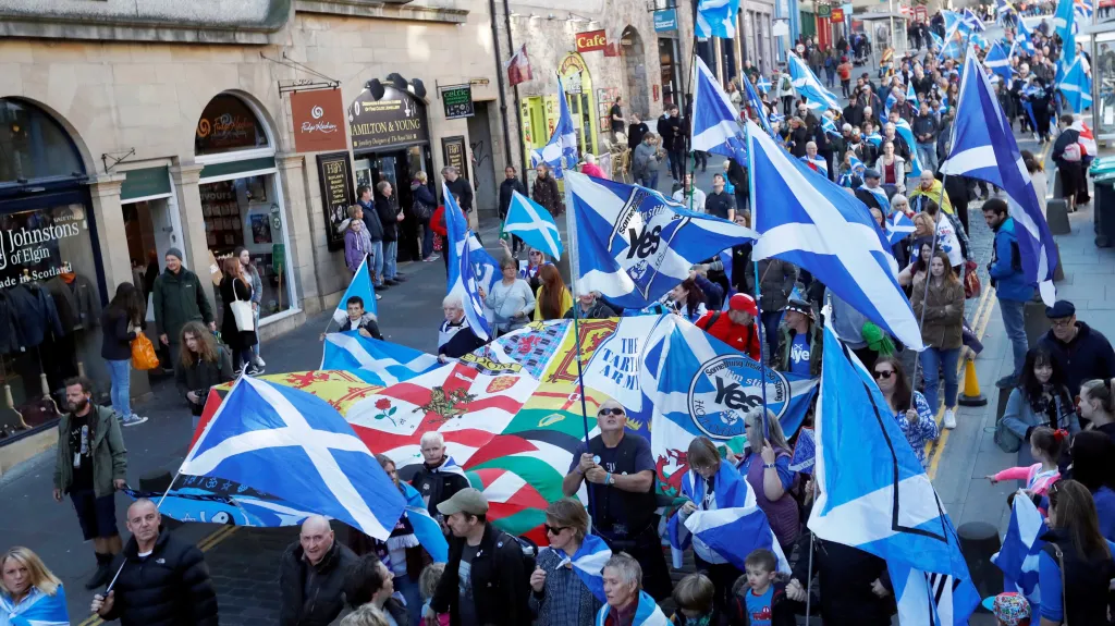 Demonstrace za nezávislost Skotska