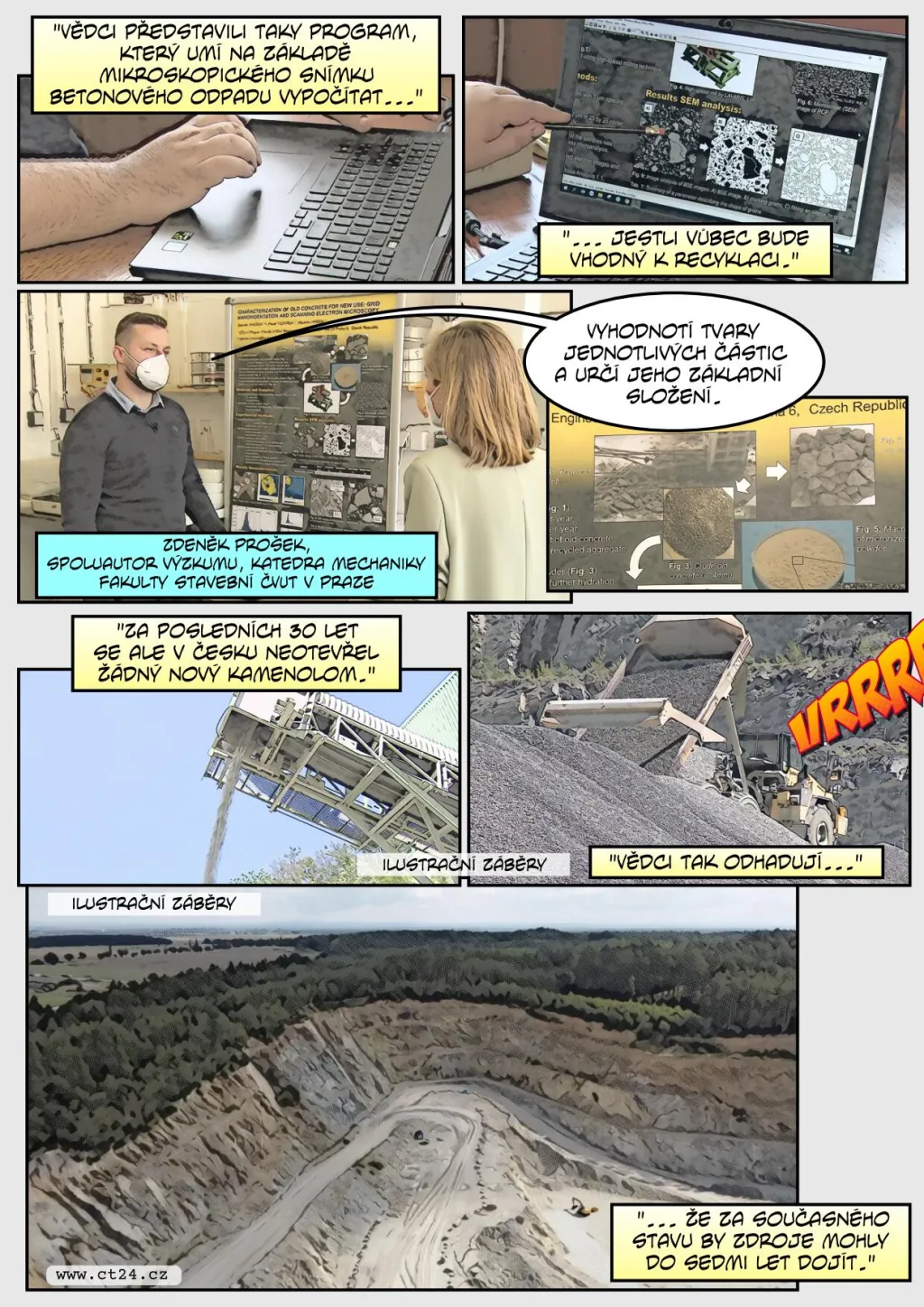 Jak se recykluje beton? Zaměřují se na to vědci z ČVUT