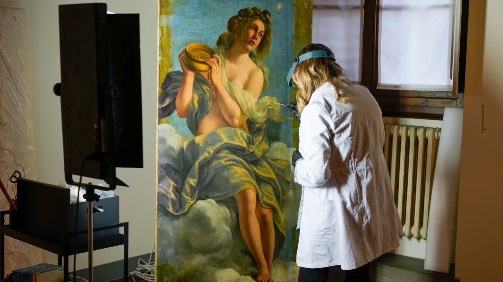 Restaurování Alegorie náklonnosti od Artemisie Gentileschiové