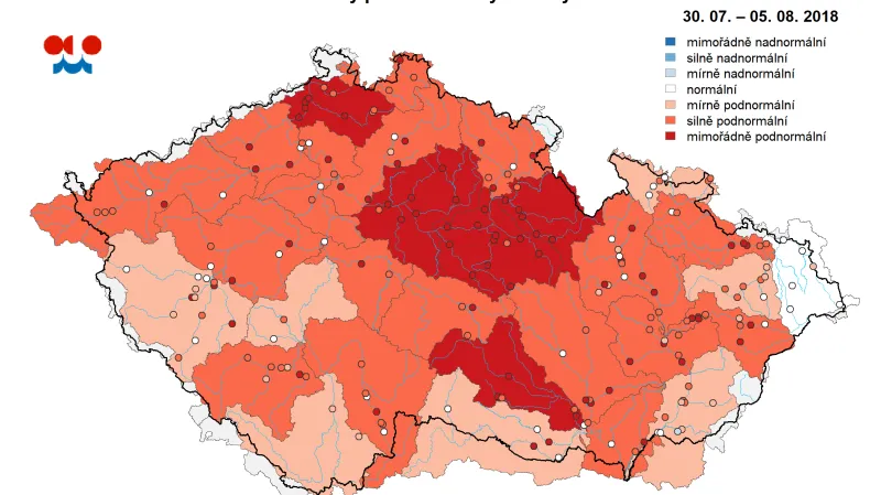 Hladina podzemní vody v mělkých vrtech