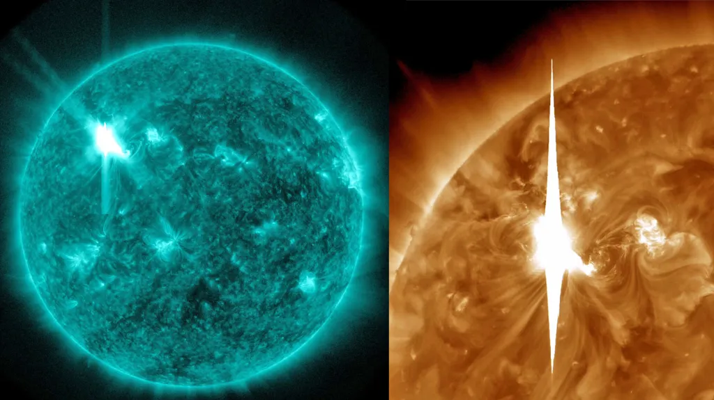 Sluneční erupce vrhla do vesmíru silné elektromagnetické záření