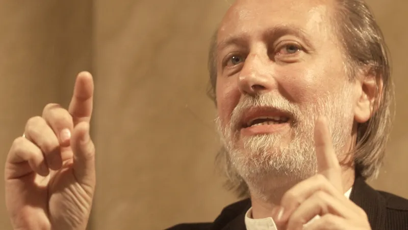 László Krasznahorkai hostem Maďarského kulturního střediska v Praze (2003)