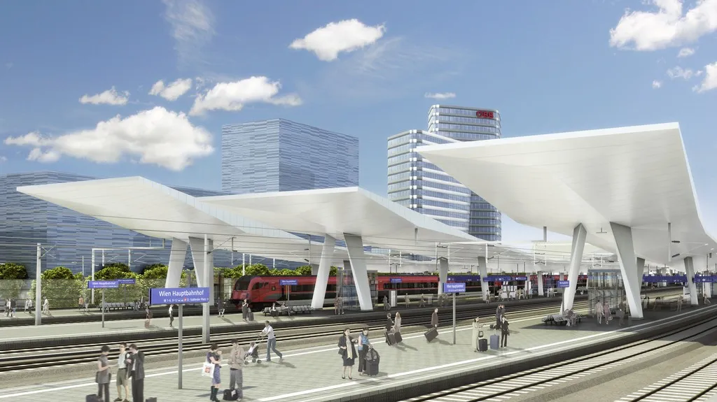 Hlavní nádraží ve Vídni (vizualizace)