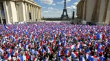 Mítink francouzského prezidenta Sarkozyho 1. máje