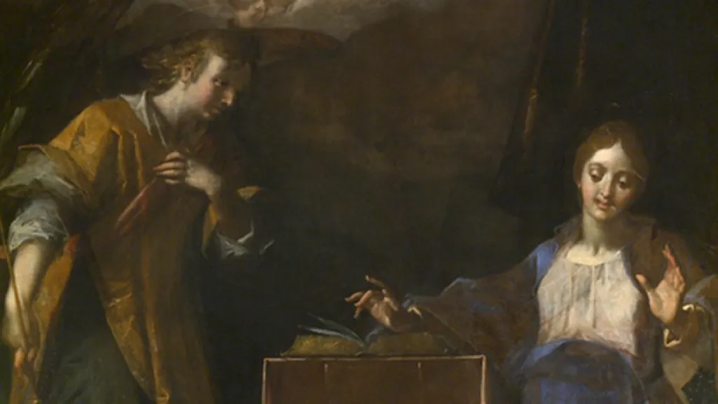 Hans von Aachen / Zvěstování (detail)