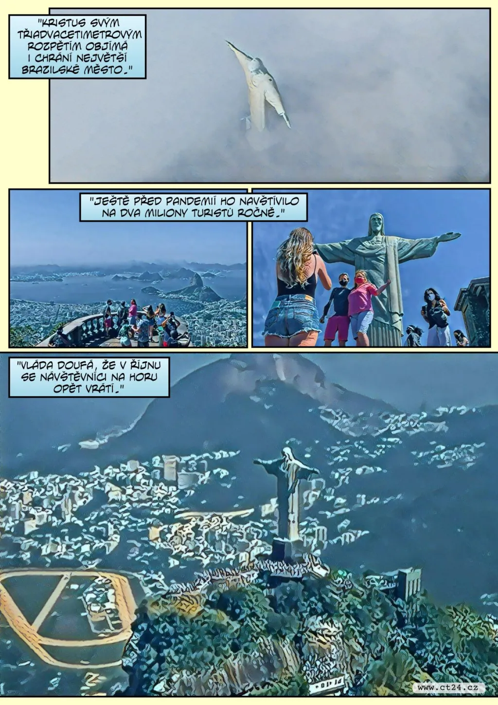 Rekonstruují rameno sochy Krista