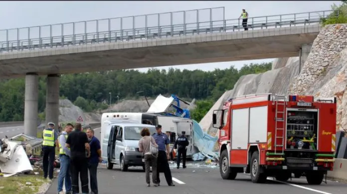 Nehoda autobusu v Chorvatsku - Události
