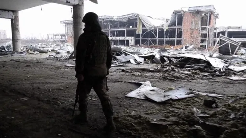 Trosky doněckého letiště