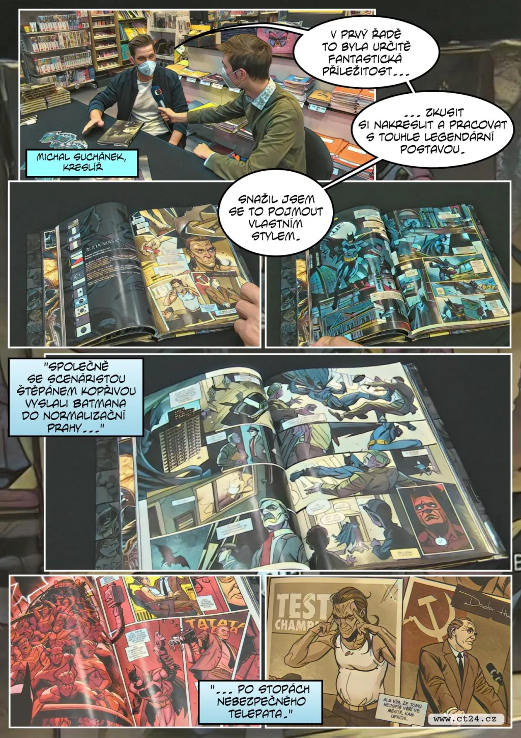 Temný rytíř v normalizační Praze. Komiks o Batmanovi tvoří vůbec poprvé čeští autoři