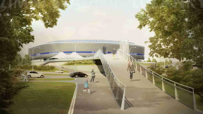 Vizualizace nového zimního stadionu za Lužánkami