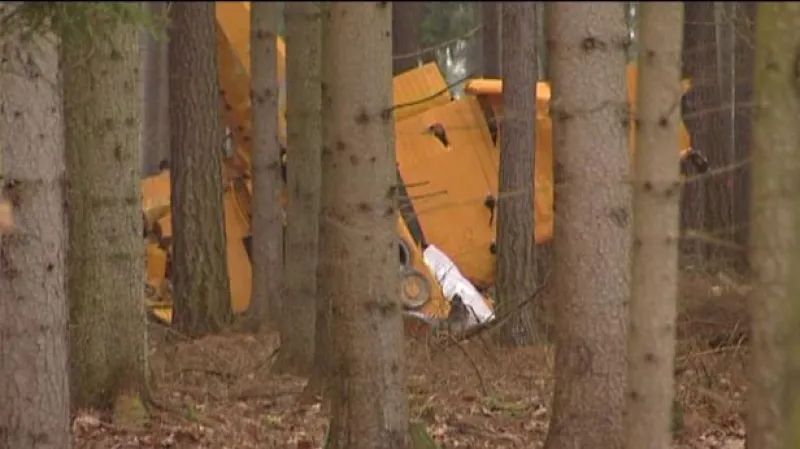 Reportáž o pádu letadla na Chrudimsku