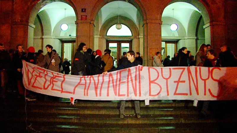Protest proti reformě VŠ
