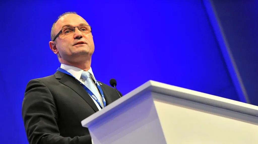 Ivan Langer na kongresu ODS