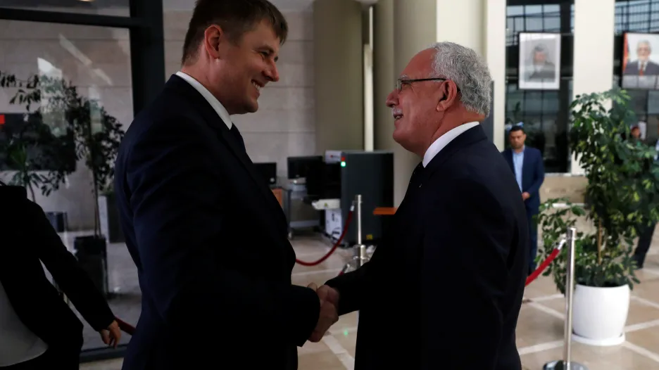 Tomáš Petříček s Rijádem Málikím