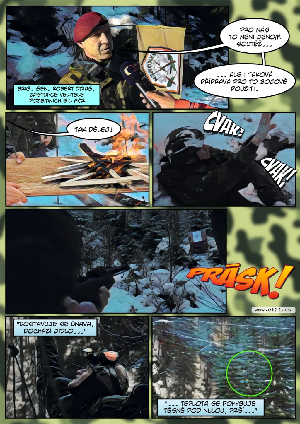 V Krkonoších závodily vojenské hlídky