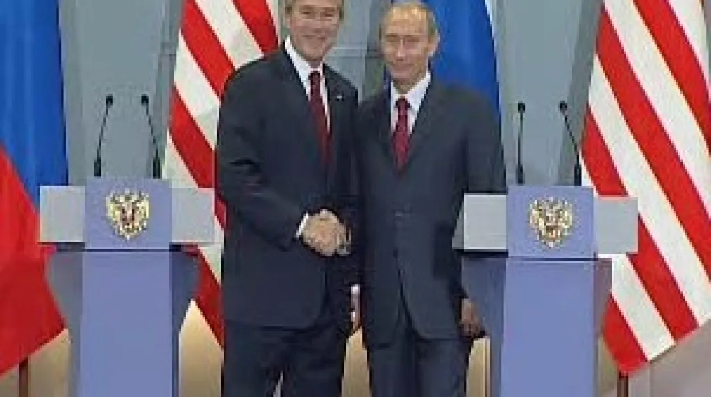 George Bush a Vladimir Putin