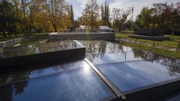 Opravený Památník Zámeček s novou expozicí, 25. října 2021 v Pardubicích. Stojí na místě bývalé cvičné střelnice, kde Němci po atentátu na zastupujícího říšského protektora Heydricha postříleli 194 lidí