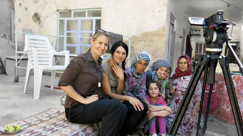 Novinářky Lenka Klicperová (vlevo) a Markéta Kutilová