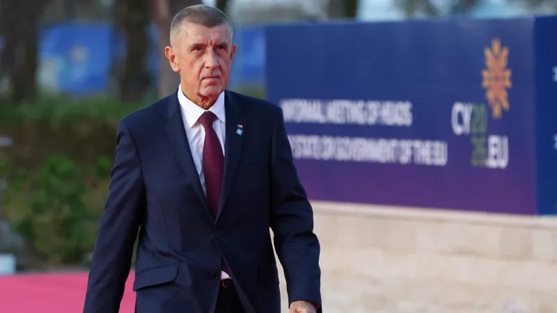 Premiér Andrej Babiš na summitu na Kypru