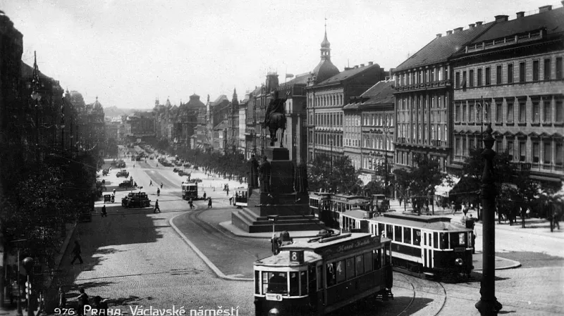 Tramvaje na Václavském náměstí
