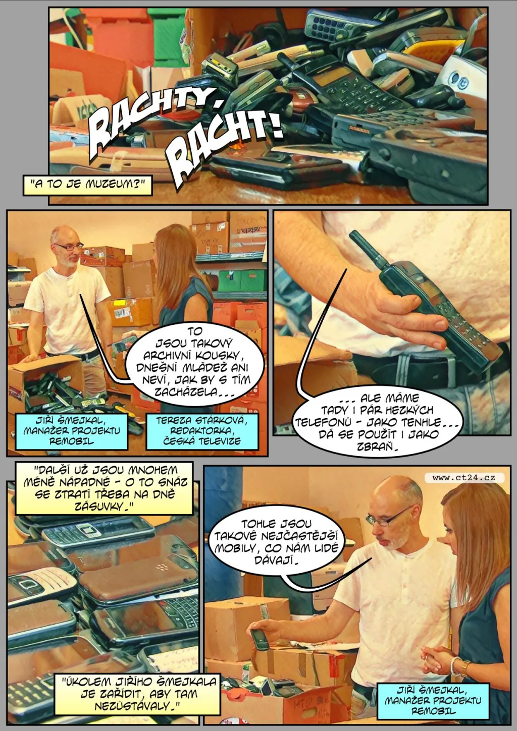 Komiks: Vzácné kovy v mobilech
