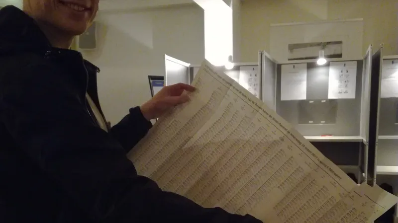 Kandidátní listina se všemi stranami a kandidáty