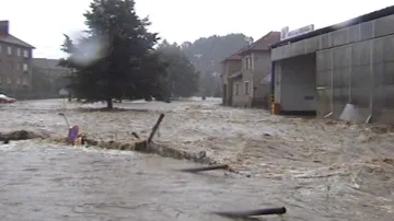 Záplavy v Olešnici před 10 lety