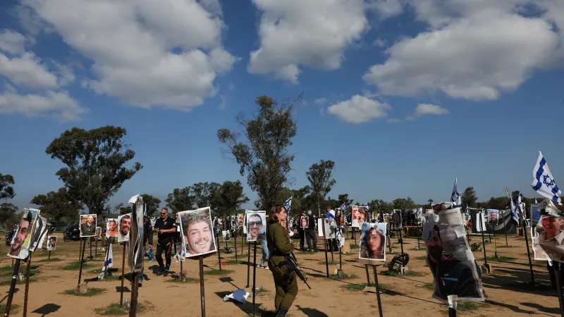 Pieta na místě konání festivalu Supernova v Izraeli