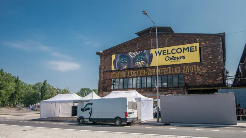 Přípravy na Colours of Ostrava