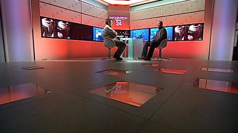 Interview ČT24 v novém studiu 6