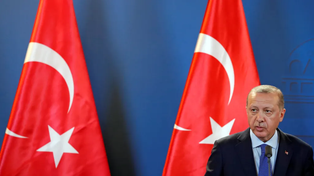 Turecký prezident Recep Tayyip Erdogan během návštěvy Maďarska