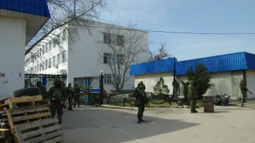 Ozbrojenci u velitelství ukrajinského námořnictva