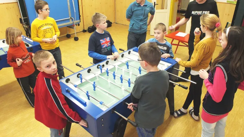 Soutěž ve stolním fotbalu - DDM Boskovice