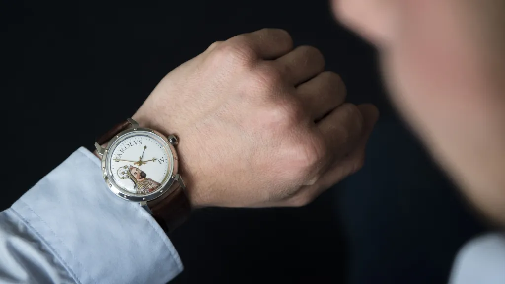 Limitovaná edice náramkových hodinek Prim k 700. výročí narození císaře Karla IV.