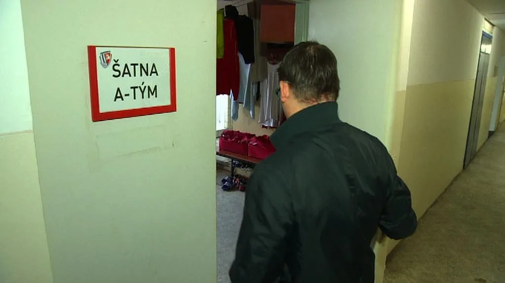 Šatna pardubických sportovců