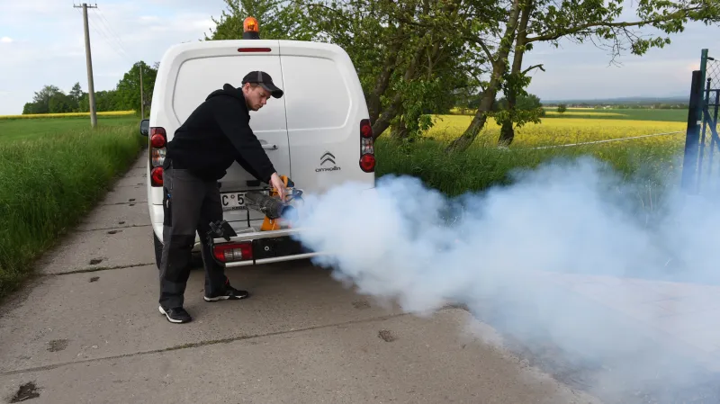 Postřik ve Studénce