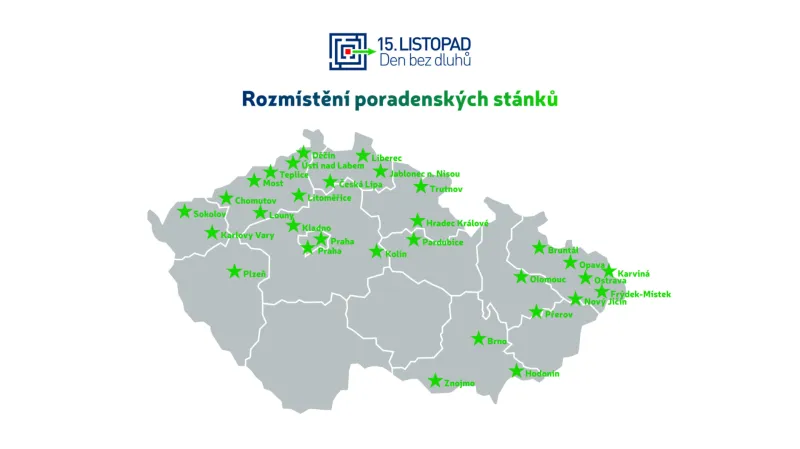 Rozmístění poradenských stánků