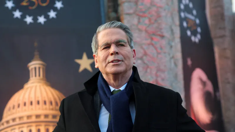 Americký ministr financí Scott Bessent v Davosu, 19. ledna 2026